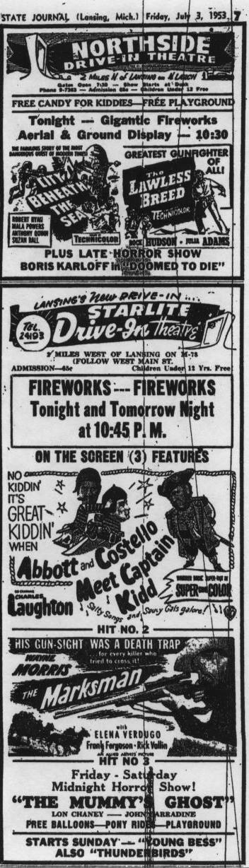 Northside Drive-In Theatre - Another Ad (newer photo)